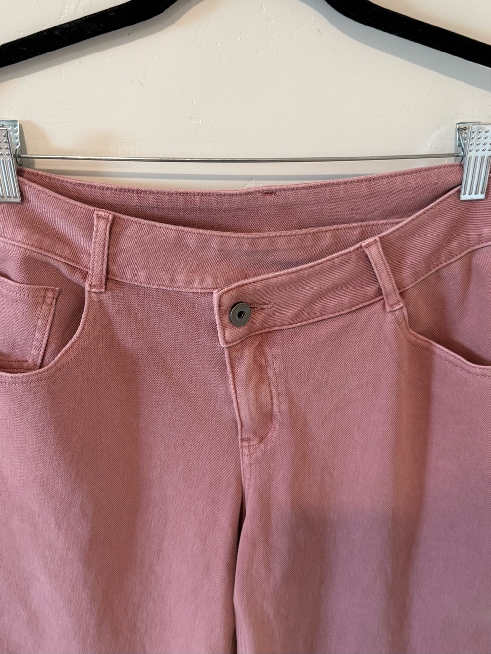 Halara Flex Women's Rose Pink Wide Leg Jeans Medium Soft Denim NEW Casual - Picture 2 of 9